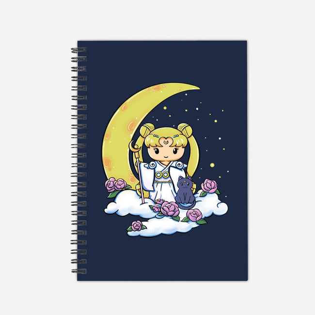 Kokeshi Moon Princess-None-Dot Grid-Notebook-ellr