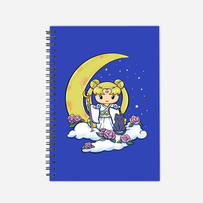 Kokeshi Moon Princess-None-Dot Grid-Notebook-ellr