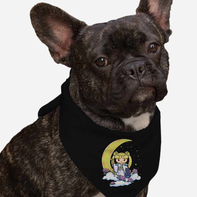 Kokeshi Moon Princess-Dog-Bandana-Pet Collar-ellr