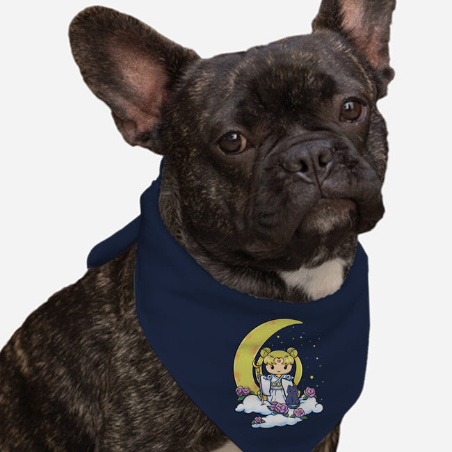 Kokeshi Moon Princess-Dog-Bandana-Pet Collar-ellr