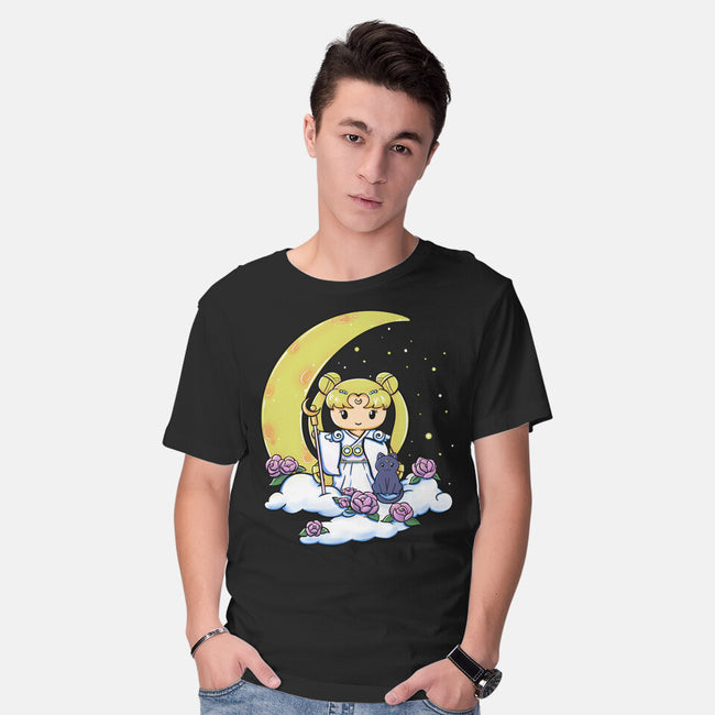 Kokeshi Moon Princess-Mens-Basic-Tee-ellr