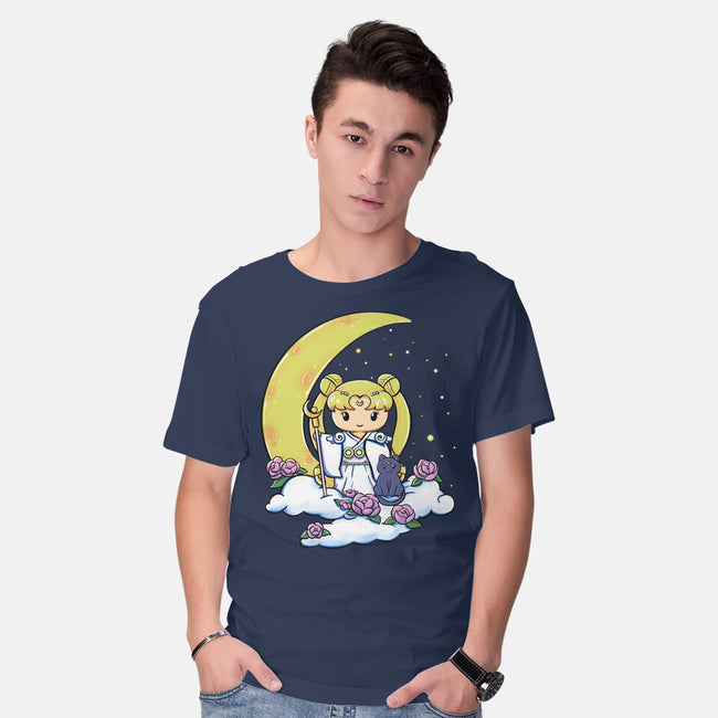 Kokeshi Moon Princess-Mens-Basic-Tee-ellr