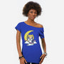 Kokeshi Moon Princess-Womens-Off Shoulder-Tee-ellr