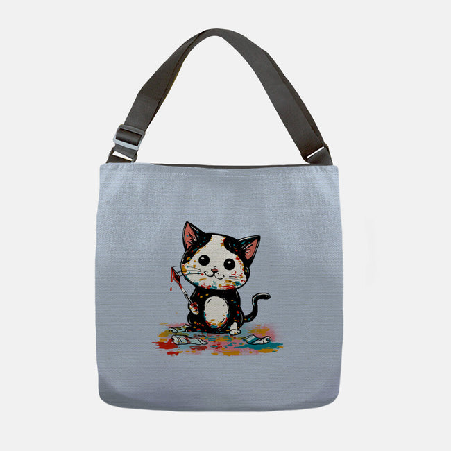 Artistic Cat-None-Adjustable Tote-Bag-kharmazero