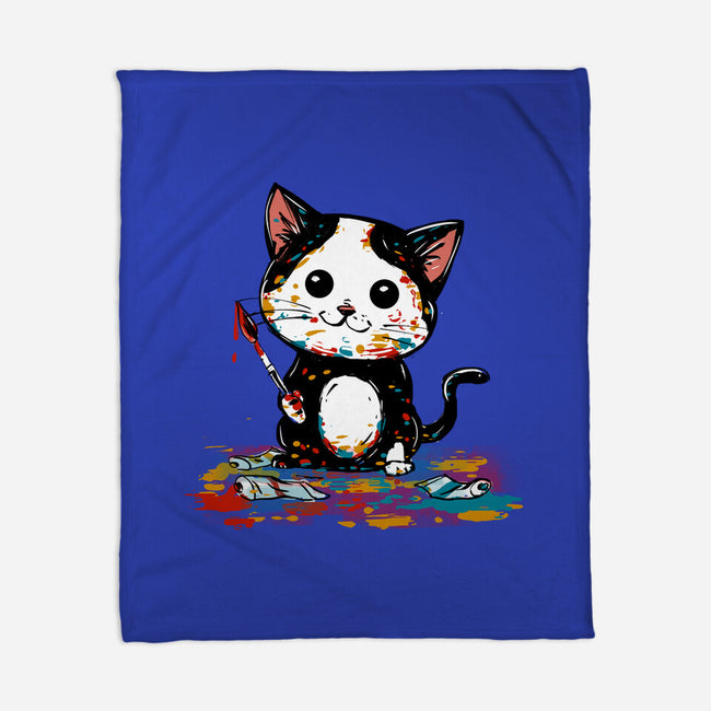 Artistic Cat-None-Fleece-Blanket-kharmazero