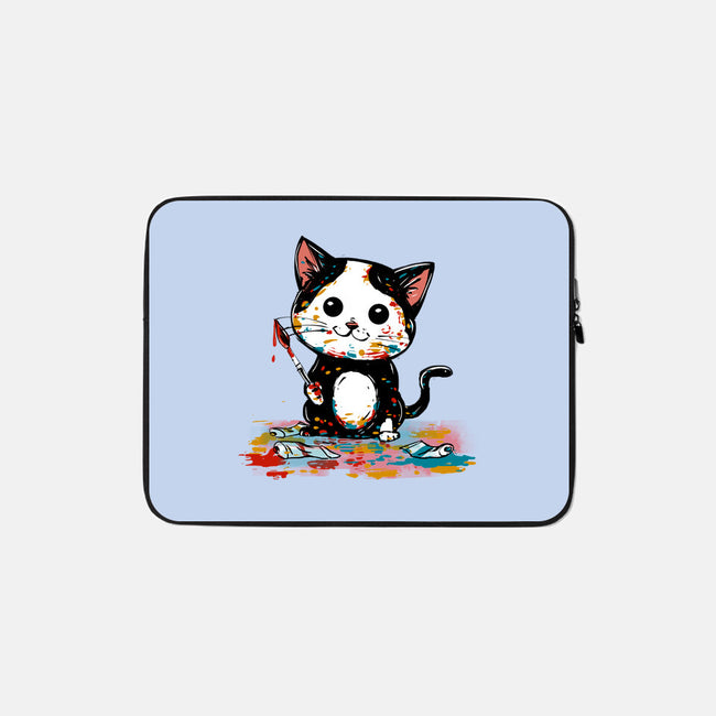 Artistic Cat-None-Zippered-Laptop Sleeve-kharmazero