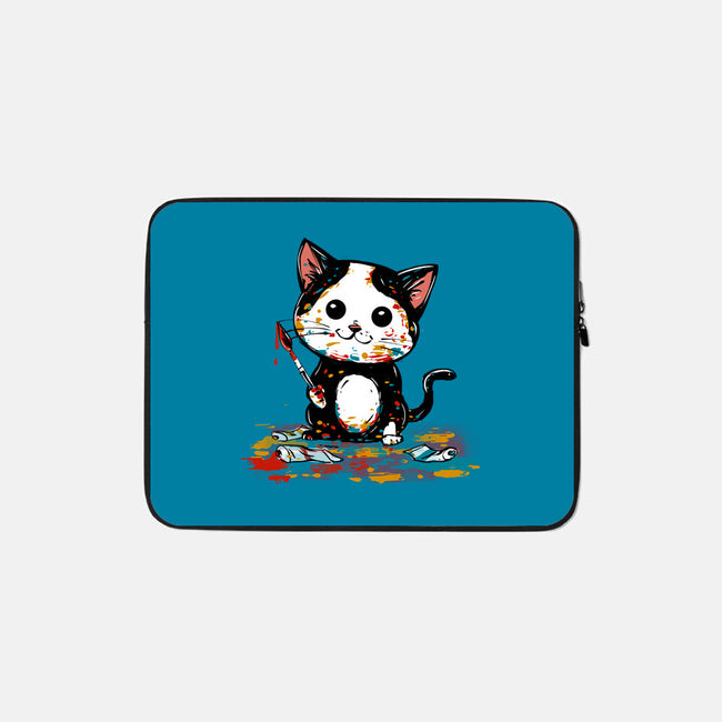 Artistic Cat-None-Zippered-Laptop Sleeve-kharmazero