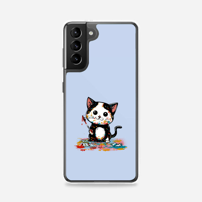Artistic Cat-Samsung-Snap-Phone Case-kharmazero