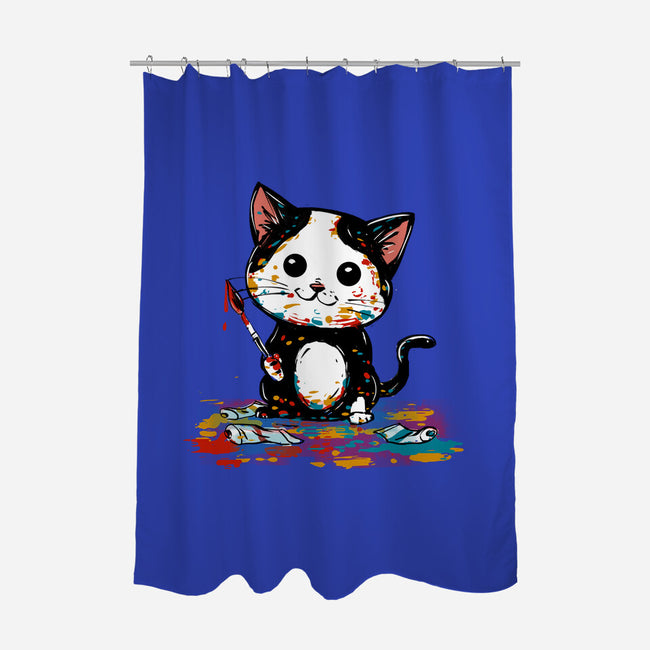 Artistic Cat-None-Polyester-Shower Curtain-kharmazero