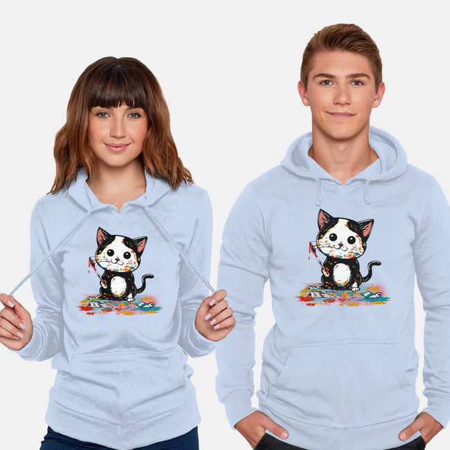 Artistic Cat-Unisex-Pullover-Sweatshirt-kharmazero