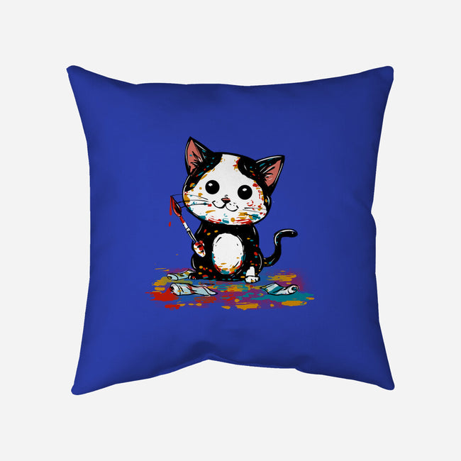 Artistic Cat-None-Non-Removable Cover w Insert-Throw Pillow-kharmazero