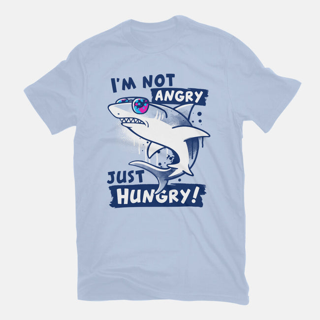 Just Hungry Shark-Unisex-Basic-Tee-NemiMakeit