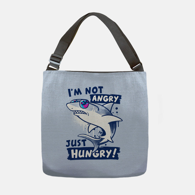 Just Hungry Shark-None-Adjustable Tote-Bag-NemiMakeit