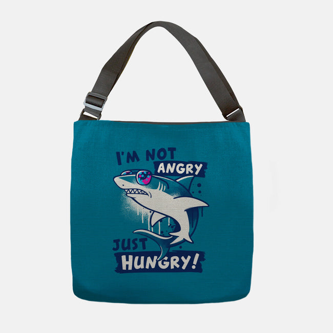 Just Hungry Shark-None-Adjustable Tote-Bag-NemiMakeit