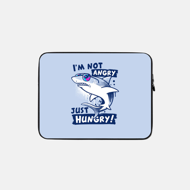 Just Hungry Shark-None-Zippered-Laptop Sleeve-NemiMakeit