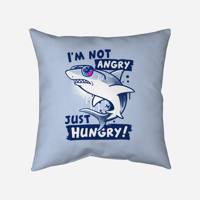 Just Hungry Shark-None-Removable Cover-Throw Pillow-NemiMakeit