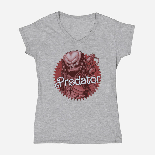 Predator-Womens-V-Neck-Tee-Astrobot Invention