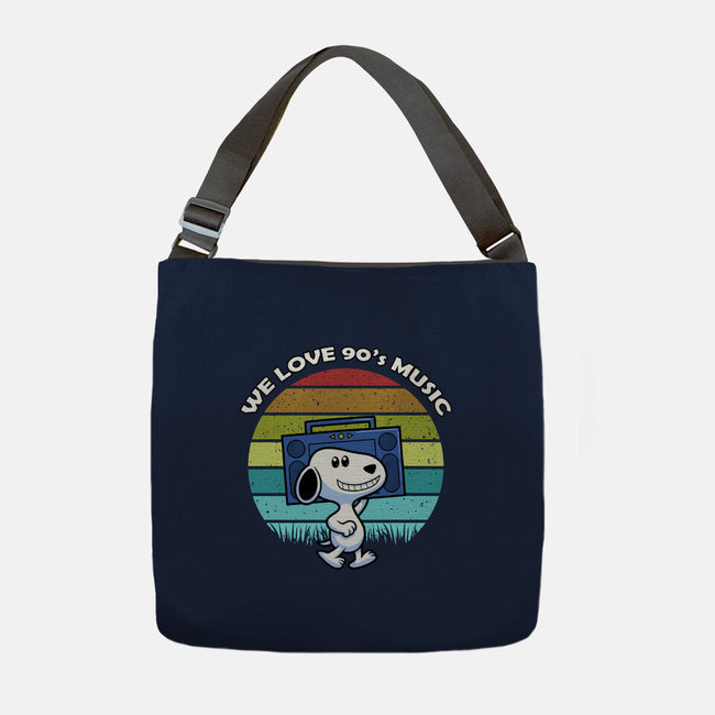 We Love 90s Music-None-Adjustable Tote-Bag-Astrobot Invention