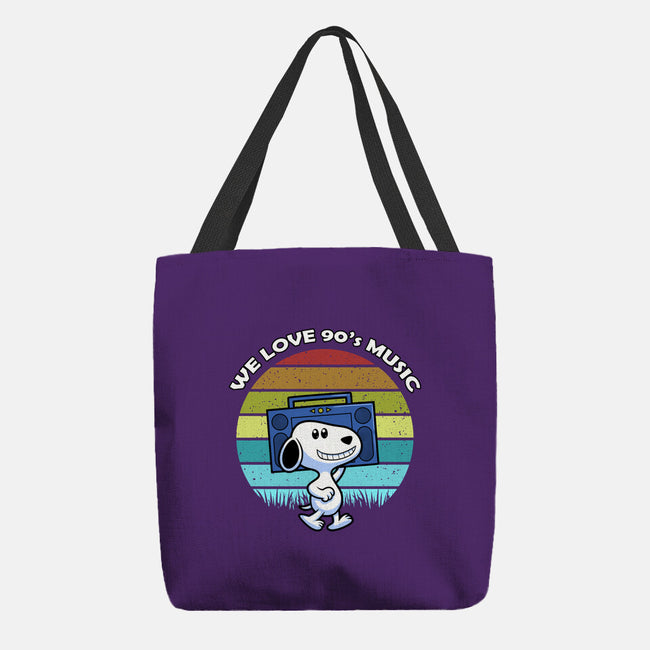 We Love 90s Music-None-Basic Tote-Bag-Astrobot Invention