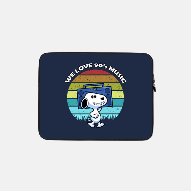 We Love 90s Music-None-Zippered-Laptop Sleeve-Astrobot Invention