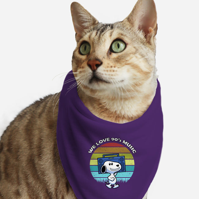 We Love 90s Music-Cat-Bandana-Pet Collar-Astrobot Invention