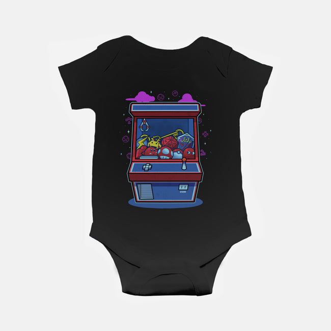 Retro Games Claw Machine-Baby-Basic-Onesie-Astrobot Invention