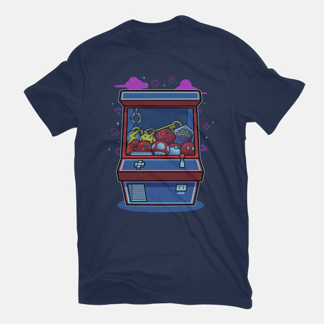 Retro Games Claw Machine-Mens-Heavyweight-Tee-Astrobot Invention