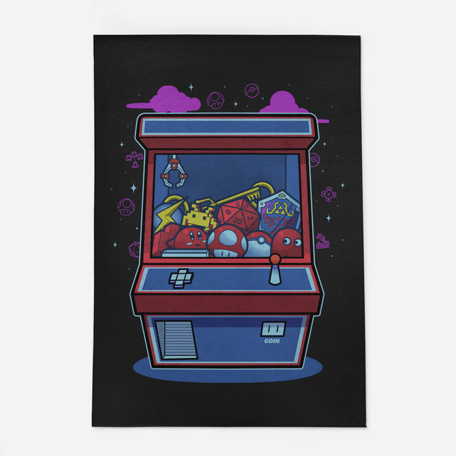 Retro Games Claw Machine-None-Outdoor-Rug-Astrobot Invention