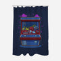 Retro Games Claw Machine-None-Polyester-Shower Curtain-Astrobot Invention