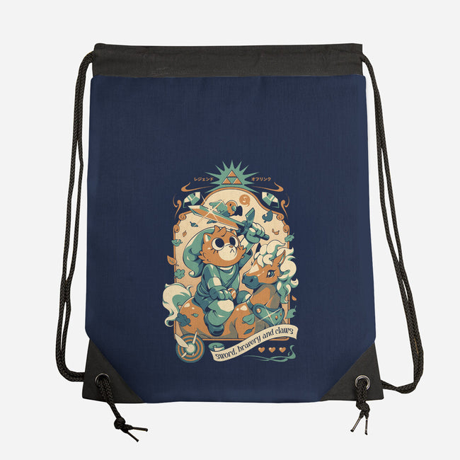 Neko's Awakening-None-Drawstring-Bag-ilustrata