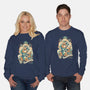 Neko's Awakening-Unisex-Crew Neck-Sweatshirt-ilustrata