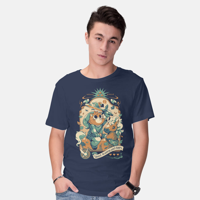 Neko's Awakening-Mens-Basic-Tee-ilustrata