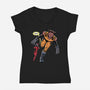 Go Get Em Peanut-Womens-V-Neck-Tee-jmcg