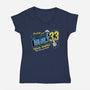 Greetings From Vault 33-Womens-V-Neck-Tee-Olipop