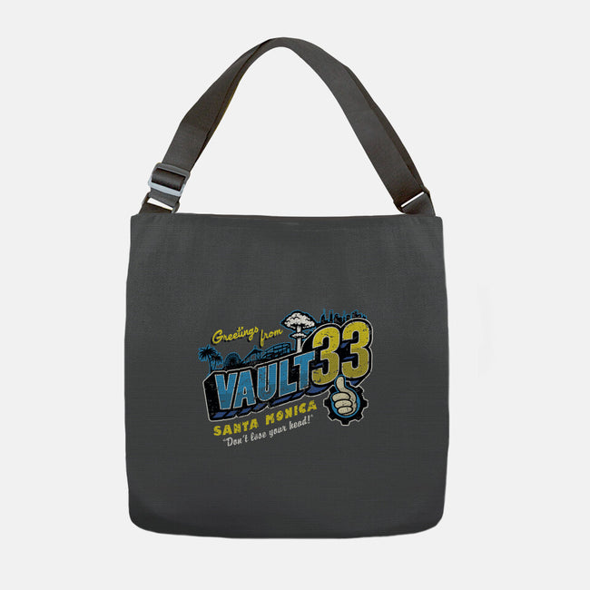 Greetings From Vault 33-None-Adjustable Tote-Bag-Olipop