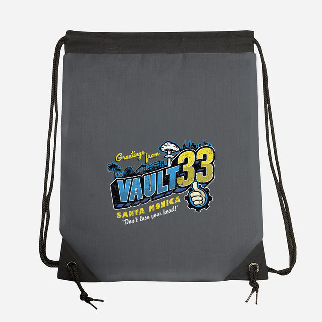 Greetings From Vault 33-None-Drawstring-Bag-Olipop