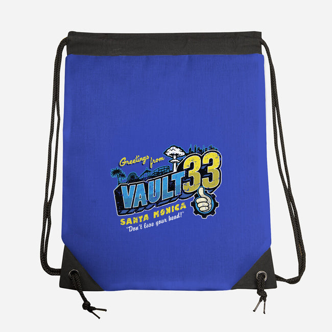 Greetings From Vault 33-None-Drawstring-Bag-Olipop