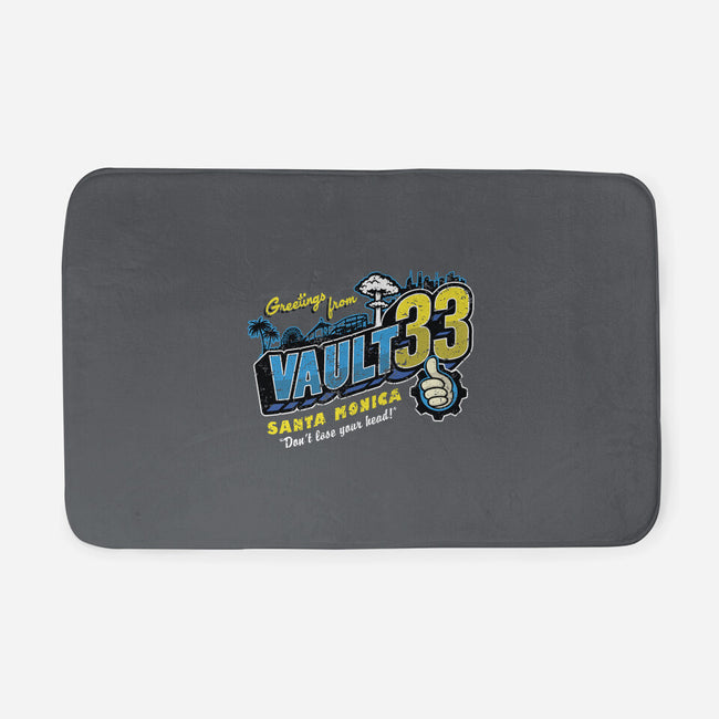 Greetings From Vault 33-None-Memory Foam-Bath Mat-Olipop