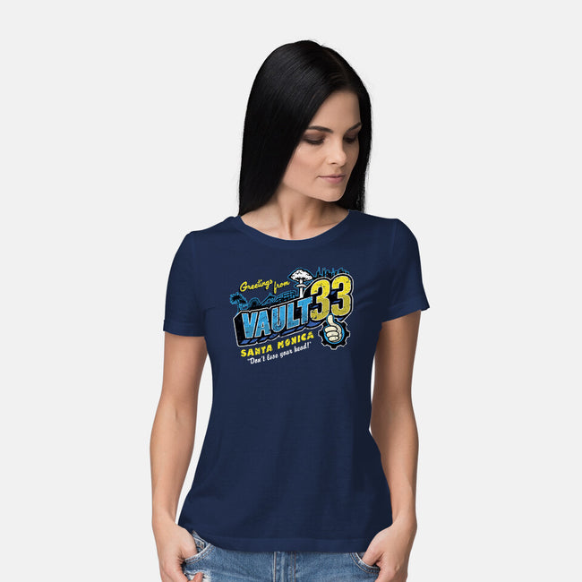 Greetings From Vault 33-Womens-Basic-Tee-Olipop