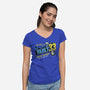 Greetings From Vault 33-Womens-V-Neck-Tee-Olipop