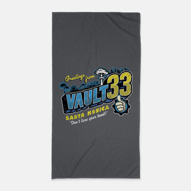 Greetings From Vault 33-None-Beach-Towel-Olipop