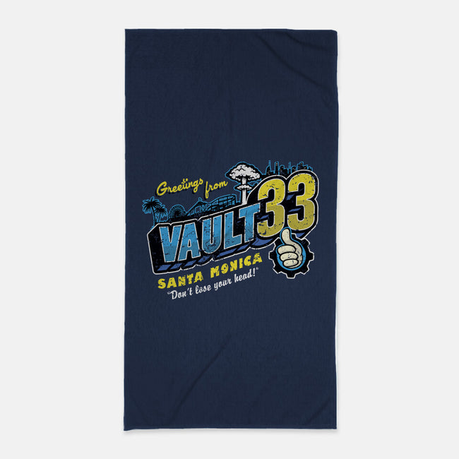 Greetings From Vault 33-None-Beach-Towel-Olipop