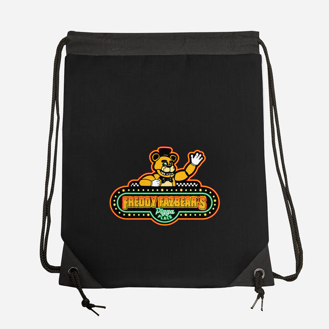 Fazbear's Pizza-None-Drawstring-Bag-dalethesk8er