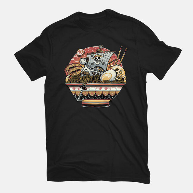 Ahoy Noodle Pirates-Unisex-Basic-Tee-glitchygorilla