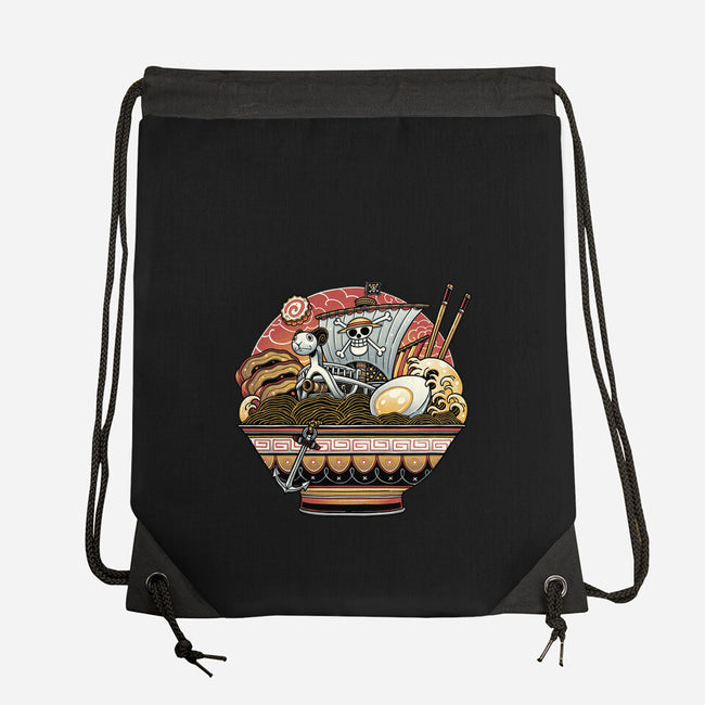 Ahoy Noodle Pirates-None-Drawstring-Bag-glitchygorilla