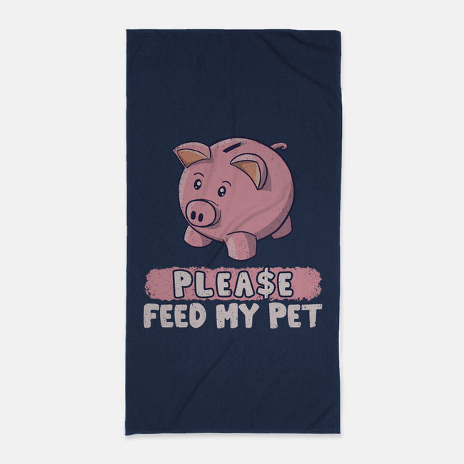 Please Feed My Pet-None-Beach-Towel-NMdesign