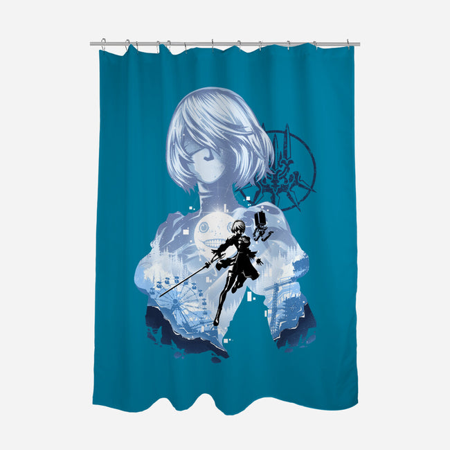 Project YorHa-None-Polyester-Shower Curtain-hypertwenty