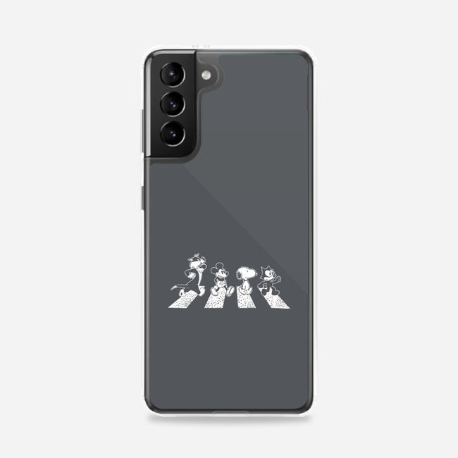 Black And White Road-Samsung-Snap-Phone Case-turborat14