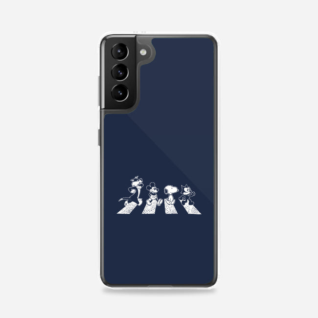 Black And White Road-Samsung-Snap-Phone Case-turborat14