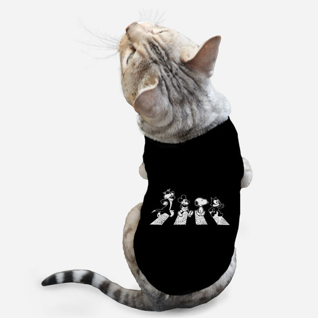 Black And White Road-Cat-Basic-Pet Tank-turborat14